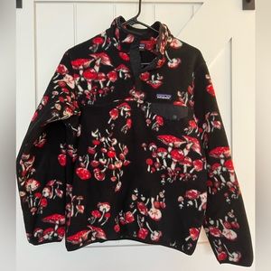 Patagonia Synchilla Fleece Pullover, Mushroom Print, Size Small
